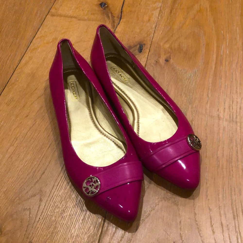 Pink Coach Onida Flats